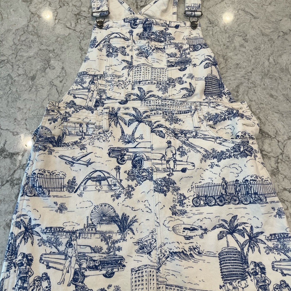 American Apparel Denim Skirt Overalls - LA